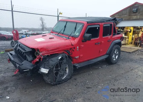 2018 Jeep Wrangler Unlimited Sport S 4X4 z USA, uszkodzony, nr VIN 1C4HJXDGXJW156089